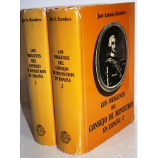 Los Orígenes del Consejo de Ministros en España.  La Junta Suprema de Estado. 2 tomos