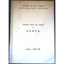 Memoria anual del Puerto de Ceuta. Año 1972