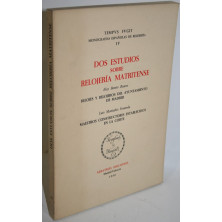 DOS ESTUDIOS SOBRE RELOJERÍA MATRITENSE