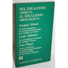Del idealismo físico al idealismo biológico